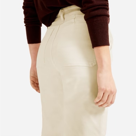 Everlane Straight Leg High Rise Crop Jeans Sandstone Pants  Women’s Size 00/24 - Picture 2 of 16